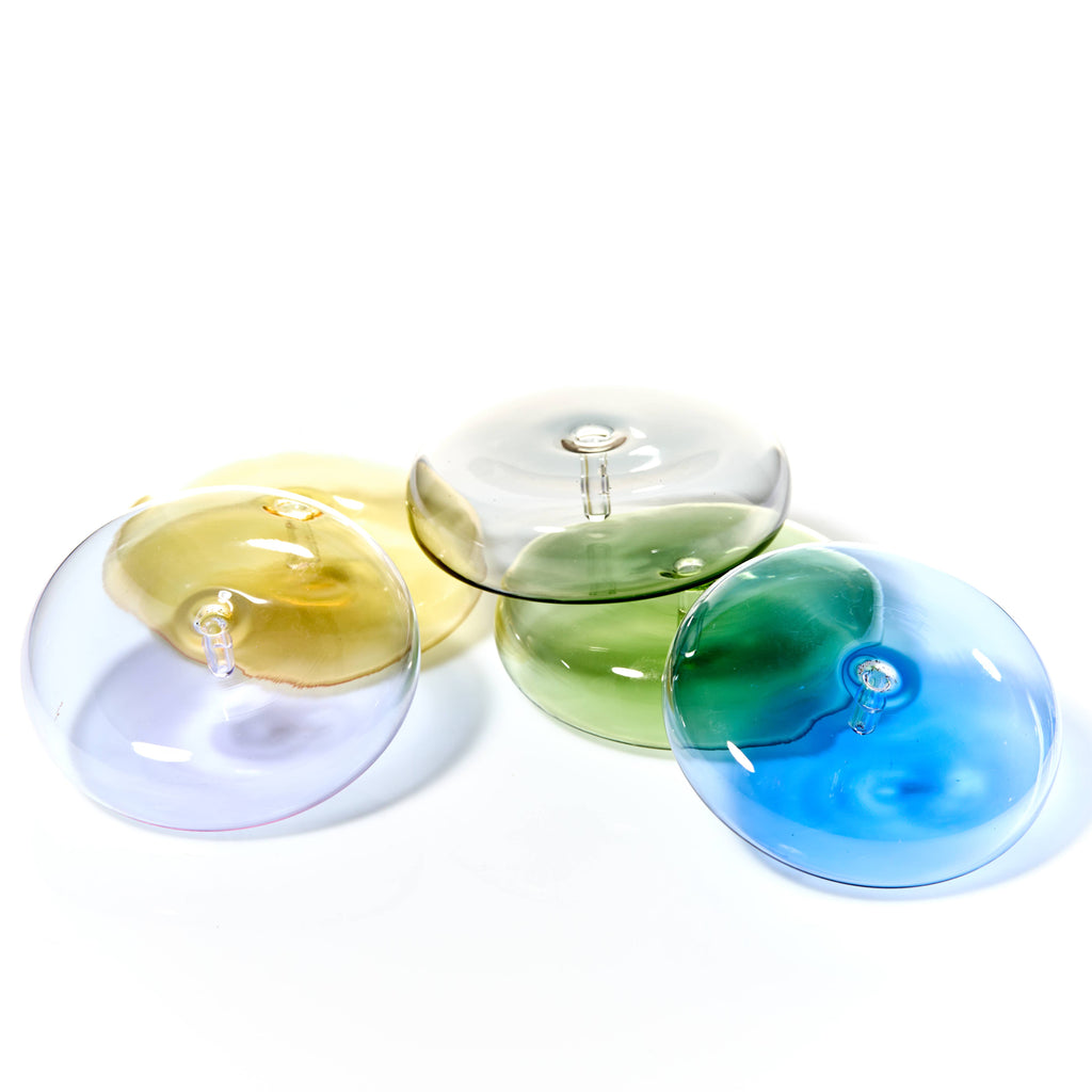 Dimple - Hand Blown Glass Incense Holder Green - Elevation Lifestyle