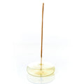 Dimple - Hand Blown Glass Incense Holder Yellow - Elevation Lifestyle