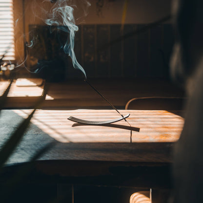Incense Holder - Wood-based with metal insert - Balance: Ebony Black - Elevation Lifestyle