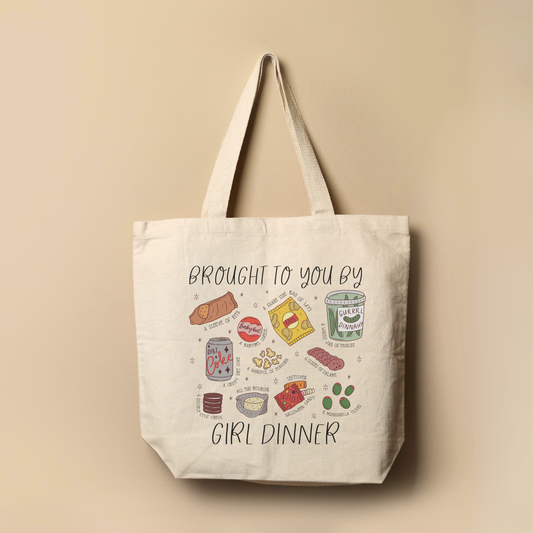 Brought to You By Girl Dinner Tote Bag - Elevation Lifestyle
