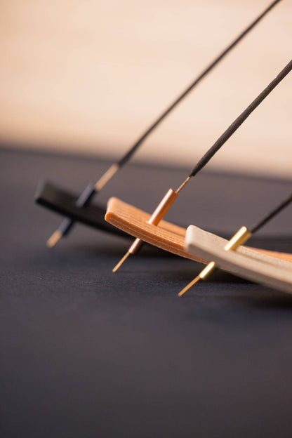 Incense Holder - Wood-based with metal insert - Balance: Cedar / Terracotta - Elevation Lifestyle