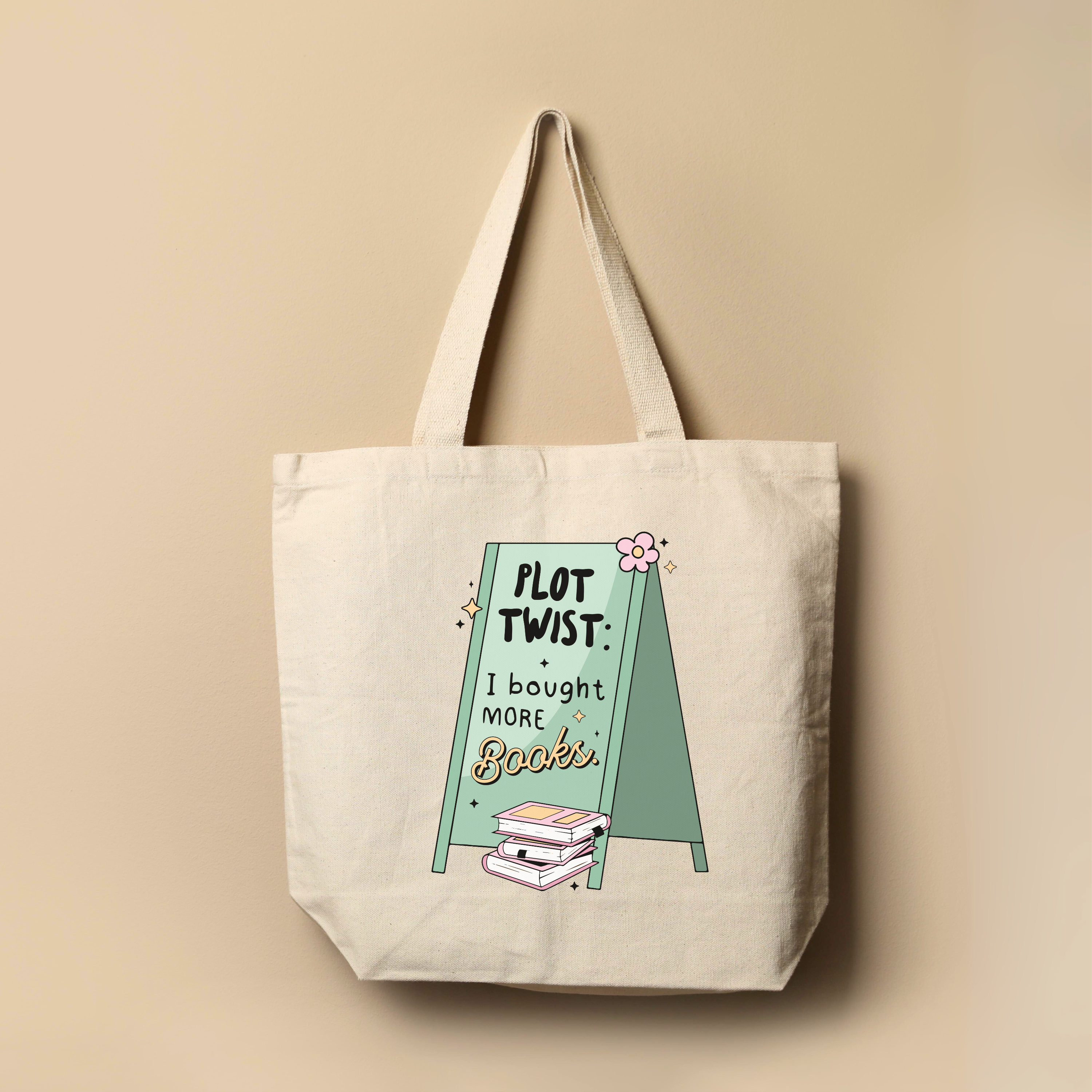 Plot Twist: I Bought More Books Tote Bag - Elevation Lifestyle