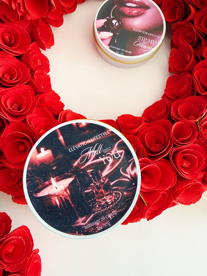 V-Day Massage Oil Candles