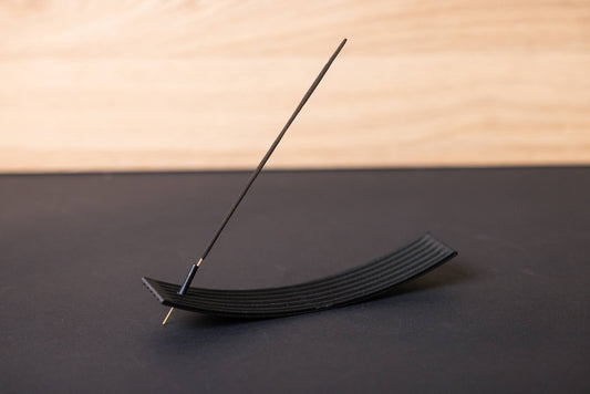 Incense Holder - Wood-based with metal insert - Balance: Ebony Black - Elevation Lifestyle