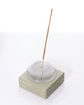 Dimple - Hand Blown Glass Incense Holder Grey - Elevation Lifestyle