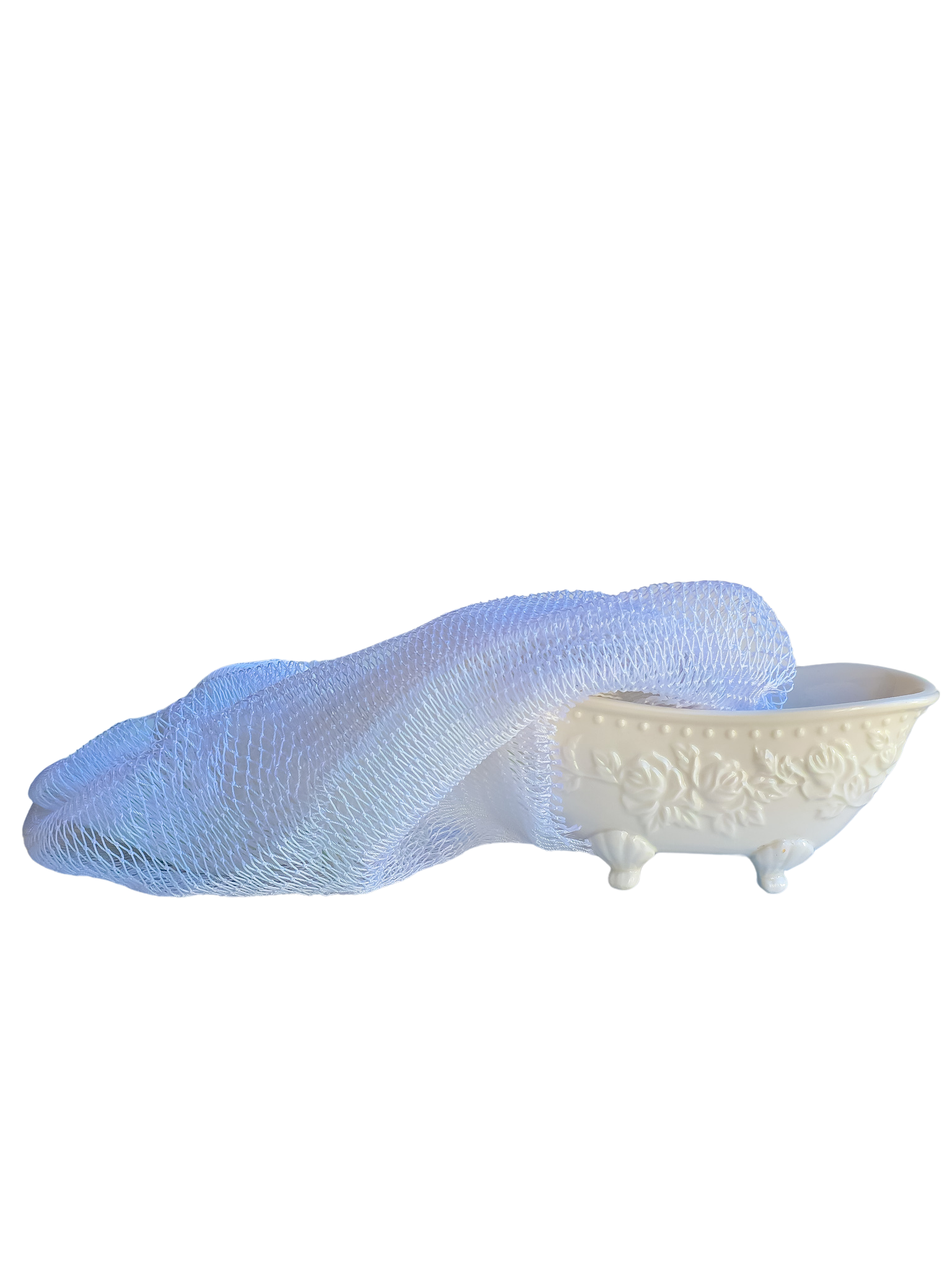 African Exfoliating Net Bath Sponge 45": Red - Elevation Lifestyle