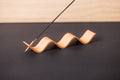 Incense Holder - Wood-based with metal insert - Curly: Cedar / Terracotta - Elevation Lifestyle