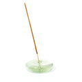 Dimple - Hand Blown Glass Incense Holder Green - Elevation Lifestyle